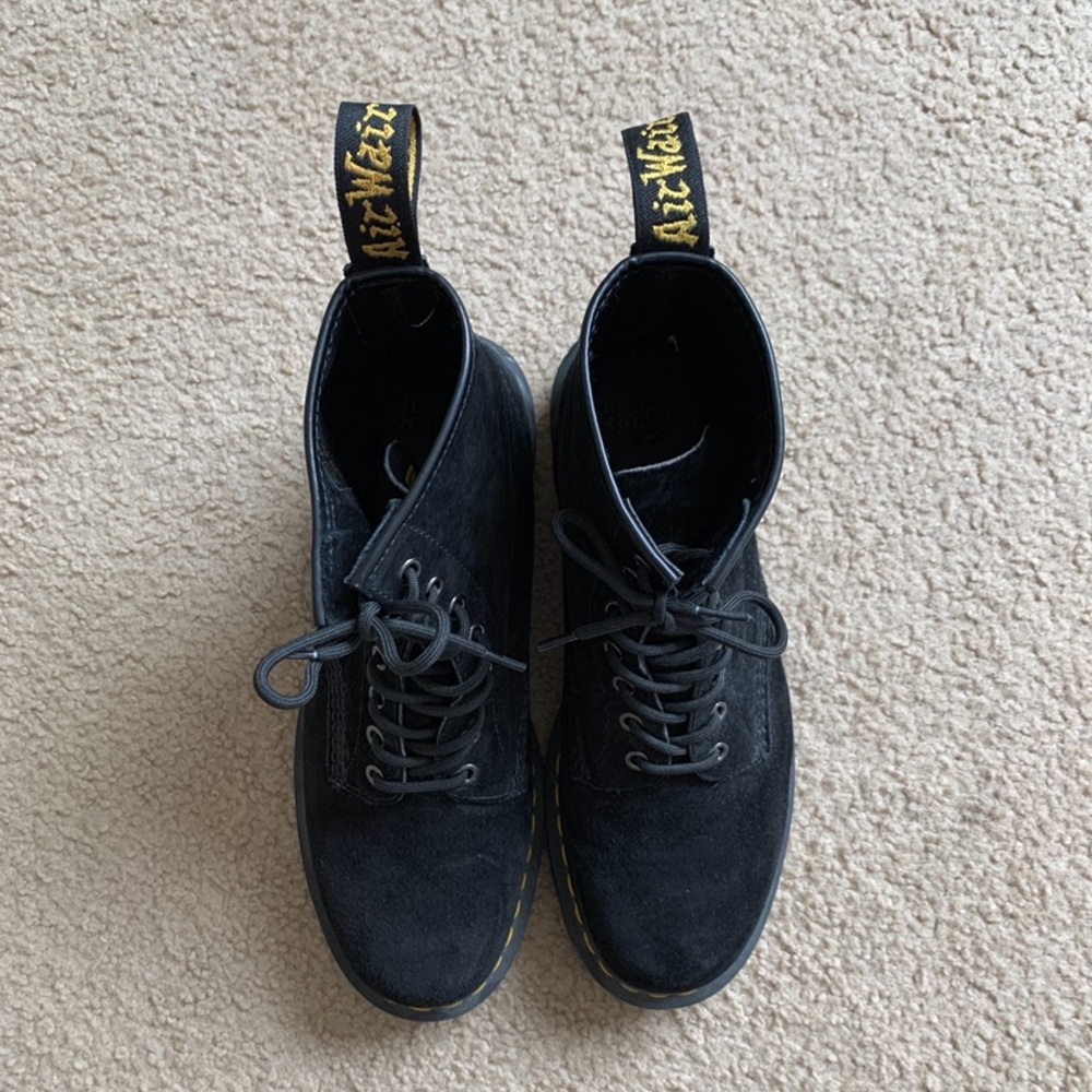 DR MARTENS 1460 SOFT BLACK BOOTS